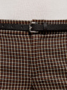 Брюки базовые с ремнем oodji для женщины (коричневый), 11701029-2B/22124/3339C