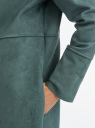 Пальто из искусственной замши oodji для Женщина (зеленый), 18R03004/47301/6900N