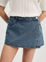 Юбка-шорты джинсовые oodji для Женщины (синий), 22807017/50815/7500W