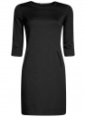 Платье трик. женское oodji для женщины (черный), 24001100-2M/42408/2900N