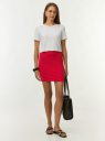 Юбка трикотажная базовая oodji для Женщины (красный) Юбка трикотажная базовая oodji для Женщины (красный), 14101001B/46159/4500N