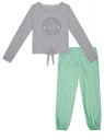 Пижама хлопковая с брюками oodji для женщины (серый), 56002222/46158/2065Z