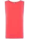 Топ прямого силуэта с круглым вырезом oodji для женщины (розовый), 14911014/48728/4100Y
