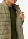 Куртка стеганая на молнии oodji для Мужчины (зеленый) Куртка стеганая на молнии oodji для Мужчины (зеленый), 1B121001M/33445/6601N