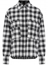 Рубашка фланелевая с накладными карманами oodji для женщины (белый), 13L11031/39882N/1229C