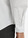 Рубашка прямого силуэта с длинным рукавом oodji для Мужчина (белый), 3B110034M-1/49838N/1000N