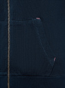 Толстовка с капюшоном и принтом на спине oodji для Женщины (синий), 16901079-10/46173/7955P