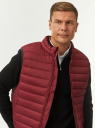 Жилет стеганый с воротником-стойкой oodji для Мужчины (красный) Жилет стеганый с воротником-стойкой oodji для Мужчины (красный), 1B811004M/25278N/4929B