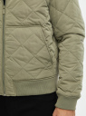 Куртка-бомбер стеганая oodji для Мужчины (зеленый), 1L121011M-1/50186/6601N