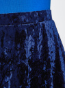 Юбка бархатная с мягкими складками oodji для женщины (синий), 14102007/47508/7500N