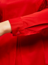 Блузка с баской и декором на воротнике oodji для Женщины (красный), 11400444-2/42083/4500N