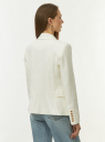 Жакет приталенный с декоративными пуговицами oodji для Женщины (белый), 11203177/33574/1200N