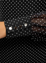 Платье прямого силуэта из струящейся ткани oodji для женщины (черный), 11900150-13/13632/2912D