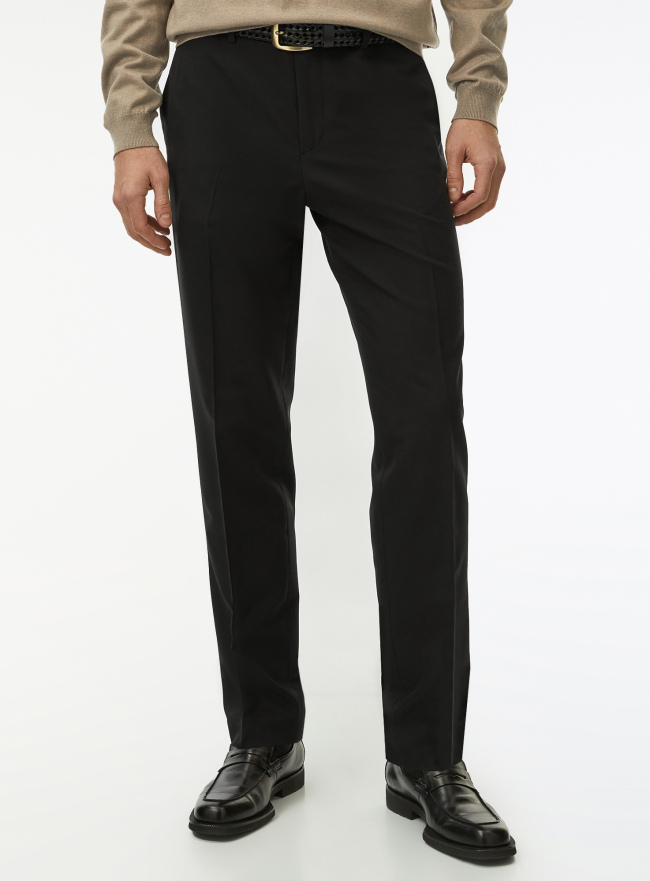 Брюки зауженные со стрелками oodji для Мужчины (черный) Брюки зауженные со стрелками oodji для Мужчины (черный), 2B210040M/18600/2900N