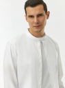 Рубашка приталенная с воротником-стойкой oodji для Мужчины (белый) Рубашка приталенная с воротником-стойкой oodji для Мужчины (белый), 3B140004M/34146N/1000N