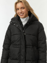 Куртка утепленная с капюшоном oodji для Женщины (черный) Куртка утепленная с капюшоном oodji для Женщины (черный), 10203130/51552/2900N