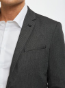 Пиджак приталенный на пуговицах oodji для Мужчина (серый), 2B420032M-1/48331N/2523O