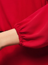 Платье из шифона с ремнем oodji для женщины (красный), 11900150-5B/32823/4500N