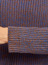 Джемпер удлиненный меланжевый oodji для женщины (коричневый), 73807605-3B/50066/3775M