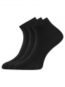 Комплект из трех пар укороченных носков oodji для женщины (черный), 57102418T3/47469/67
