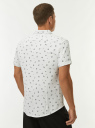 Рубашка хлопковая с коротким рукавом oodji для Мужчины (белый) Рубашка хлопковая с коротким рукавом oodji для Мужчины (белый), 5L301003I/48288N/1029G