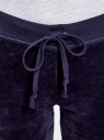Брюки спортивные на завязках oodji для женщины (фиолетовый), 16701051B/47883/8801N