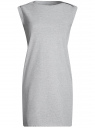 Платье из ткани пике oodji для женщины (серый), 14005074-1B/46149/2300M