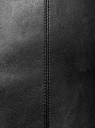 Юбка-трапеция из искусственной кожи oodji для женщины (черный), 18H00015/45901/2900N