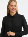Блузка базовая из вискозы oodji для Женщина (черный), 11411136B/26346/2900N