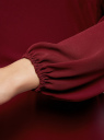 Платье из шифона с ремнем oodji для женщины (красный), 11900150-5B/32823/4900N