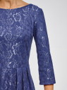 Платье трикотажное приталенное oodji для Женщины (фиолетовый), 14011005-1/42644/7500N