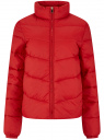 Куртка стеганая с воротником-стойкой oodji для Женщины (красный) Куртка стеганая с воротником-стойкой oodji для Женщины (красный), 10203133/33445/4500N