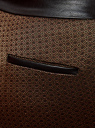 Брюки стретч с поясом из искусственной кожи oodji для женщины (коричневый), 11708080-4/47402/2930G