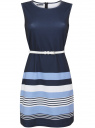 Трикотажное платье oodji для женщины (синий), 24005126/18610/7970S