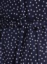 Платье миди из вискозы с поясом oodji для Женщина (синий), 14011090/50975/7912D