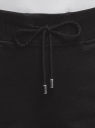 Брюки трикотажные на завязках oodji для женщины (черный), 16701053-1/47906/2991P