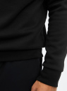Свитшот прямого силуэта oodji для Мужчина (черный), 5L123021I-1/51417/2900N