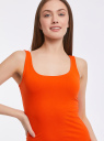 Платье-майка трикотажное oodji для Женщины (оранжевый), 14015007-2B/47420/5502N