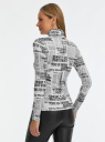 Водолазка принтованная oodji для Женщины (белый) Водолазка принтованная oodji для Женщины (белый), 15E11001-4B/46943/1229O