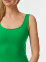 Платье-майка трикотажное oodji для Женщины (зеленый), 14015007-2B/47420/6A00N