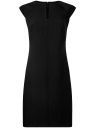 Платье-футляр с декоративным вырезом oodji для женщины (черный), 21912002/42250/2900N