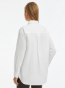 Рубашка свободного силуэта с нагрудным карманом oodji для Женщина (белый), 13K11023-1/49387/1000N