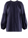 Блузка из вискозы с объемными рукавами oodji для Женщины (черный), 11403232/42540/2979F