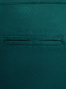 Брюки-чиносы с ремнем oodji для женщины (зеленый), 11706190-5B/32887/6E00N