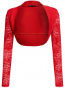 Жакет-болеро с кружевными рукавами oodji для Женщины (красный), 24600001-1/45099/4500N