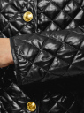 Куртка стеганая на кнопках oodji для Женщина (черный), 10200077-2/46455/2900N