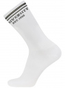 Комплект высоких носков (3 пары) oodji для мужчины (белый), 7B232001T3/47469/1