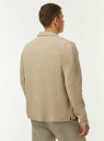Кардиган вязаный с воротником-поло oodji для Мужчины (бежевый), 4L610001M/53022/3300M