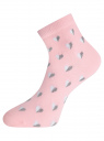 Комплект из трех пар укороченных носков oodji для женщины (разноцветный), 57102418T3/47469/61