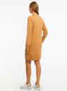 Платье в спортивном стиле базовое oodji для женщины (коричневый), 14001199B/46919/3100N